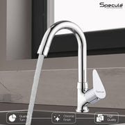 Spectra Swan Neck with Round Swivel Spout Brass (12 inches)- by Specule
